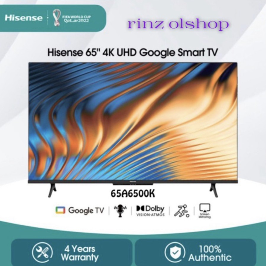 HISENSE 65A6500K Google UHD TV 65 INCH HISENSE TV 65A6500K UHD GOOGLE TV
