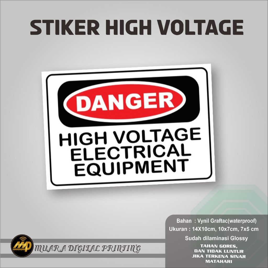 

STIKER TANDA TEGANGAN TINGGI, STIKER HIGH VOLTAGE
