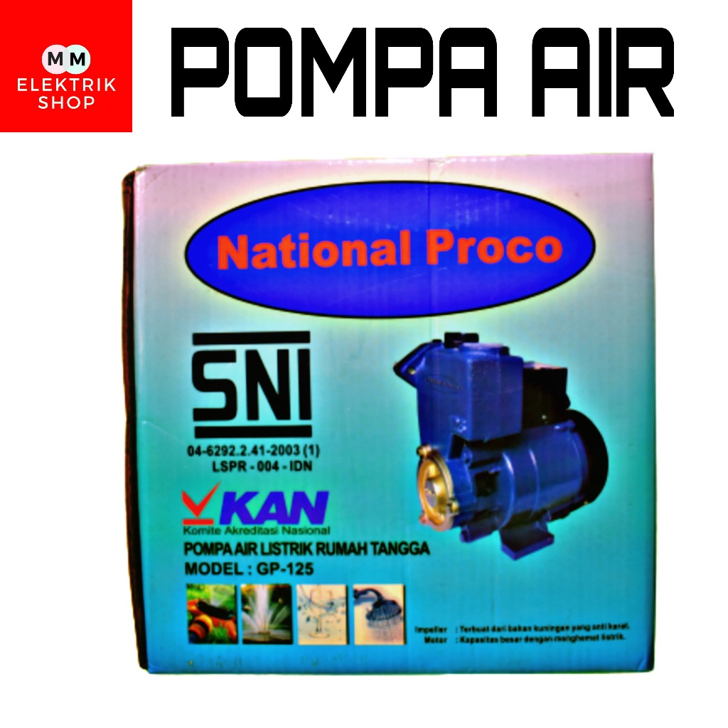 Pompa Air Sanyo GP 125 NATIONAL PROCO