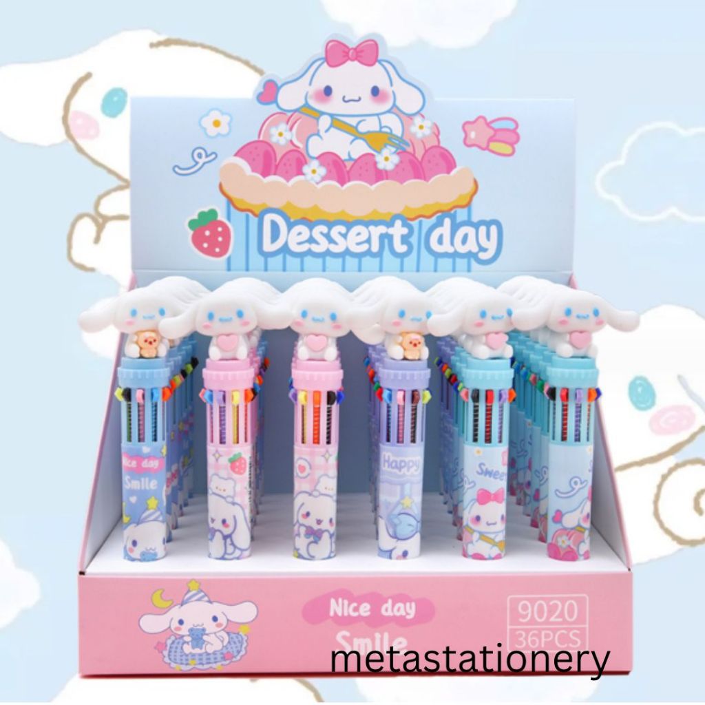 

Pulpen 10 Warna / Pulpen Motif Lucu / Pen Color Kawaii Cinnamoroll