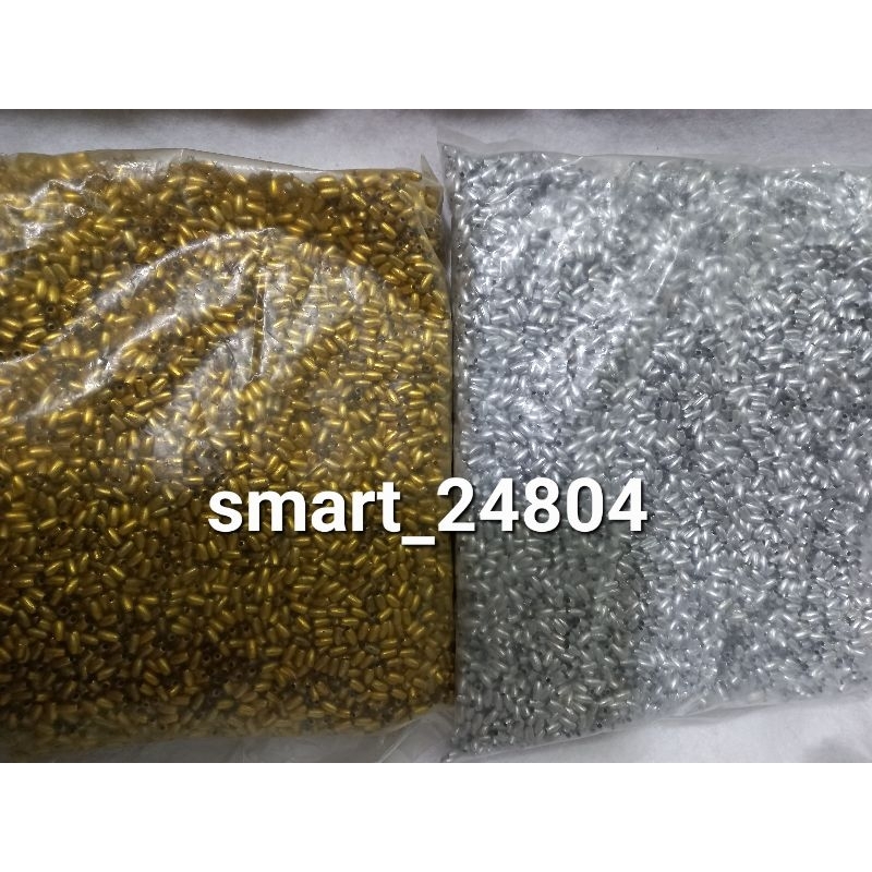 Manik Mote Segi 3mm,4mm&8mm gold&silver&Mote Padi