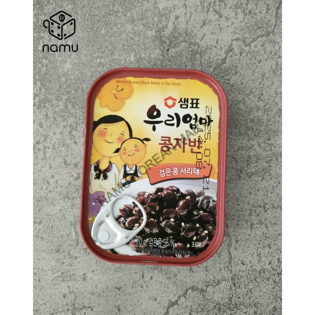 

Sempio Canned Braised Black Beans in Soy Sauce 70gr / Kedelai Hitam Dalam Saus Kecap / Black Bean In Soy Sauce / Kedelai Hitam Korea