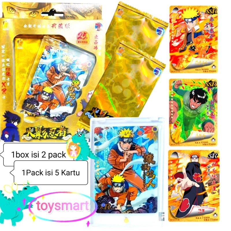 Kartu Naruto 1 Pack Koleksi Trading Card Naruto Mainan Anak Kartu Naruto