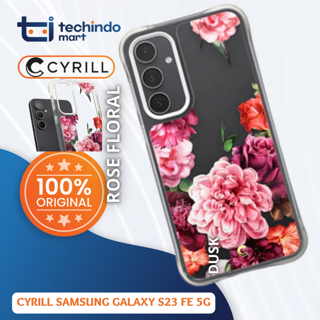 Case Samsung Galaxy S23 FE 5G Cyrill Cecile Flower Clear Motif Casing