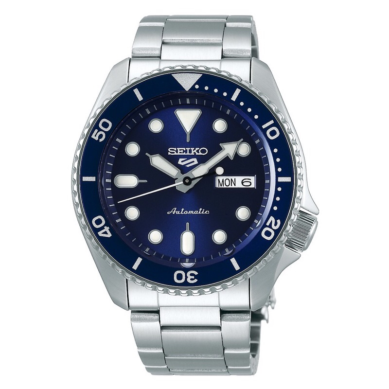 Seiko 5 Sport Pria SRPD51K1 Blue Dial Automatic Stainless Steel