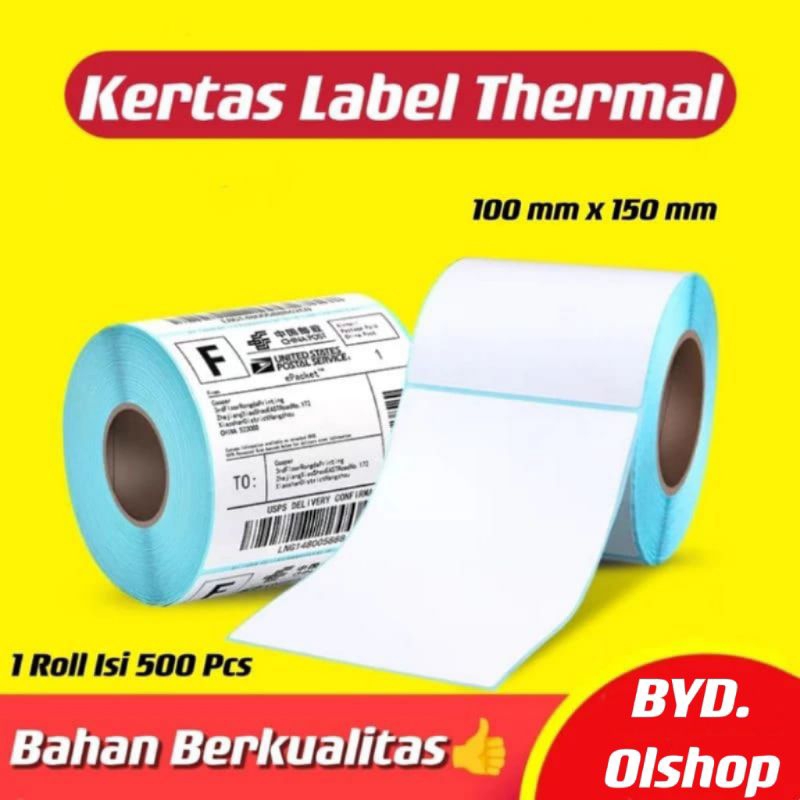 

Label Thermal 100x150 ukuran A6 isi 500⭐VYD⭐