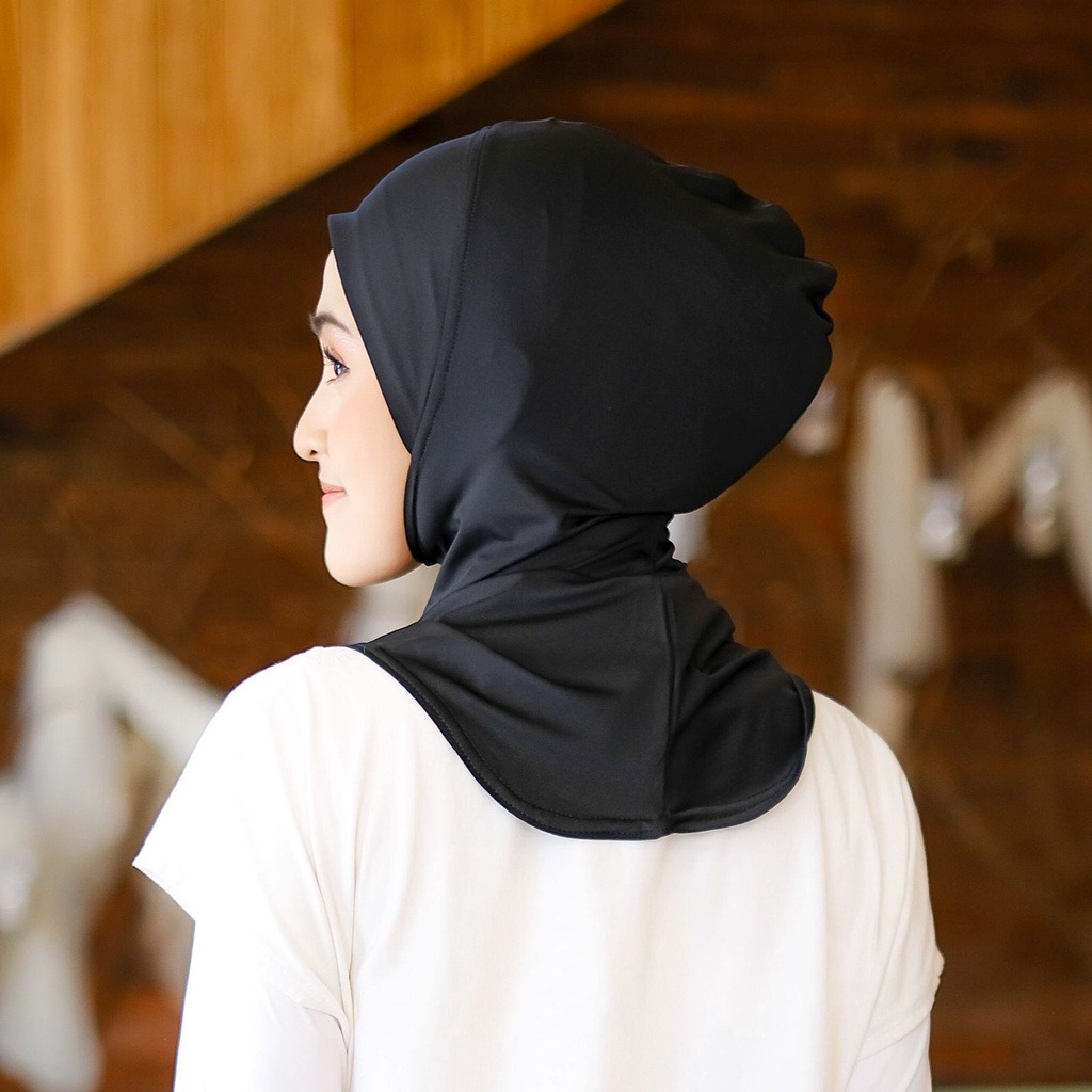Hijab Renang Olahraga Wanita I Ciput Ninja Sport Bahan Jersey Premium