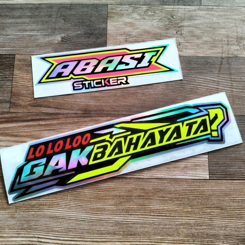 

sticker ga bahaya ta sticker cutting