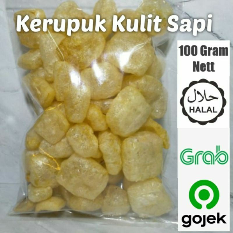 

100% kerupuk Kulit Sapi ASLI khas Cirebon Varian Rasa Original Asin Gurih enak , Best Seller kategori Kerupuk lokal ter favorite