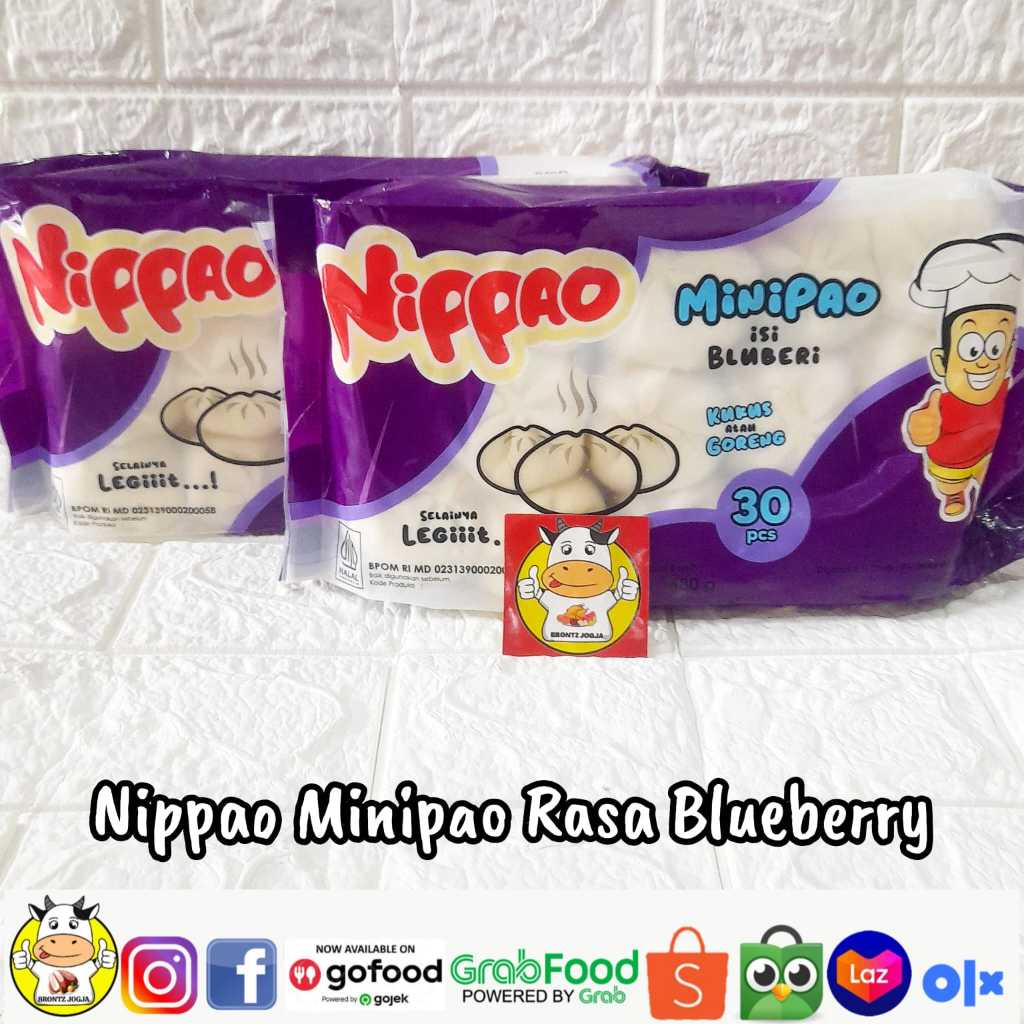 

NIPPAO MINIPAO BLUEBERRY 480GR - FROZEN FOOD -BRONTZ JOGJA