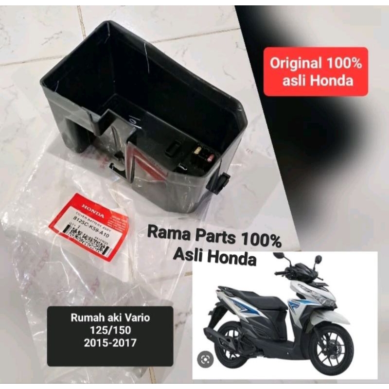 8125C - K59 - A10  COVER BATERRY ASSY / RUMAH ACCU DALAM  VARIO 125 / 150  2015 - 2017  ASLI ORIGINA