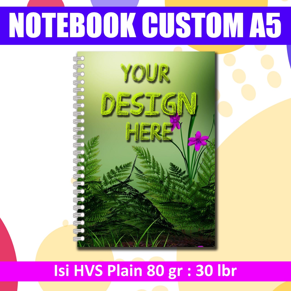 

Notebook Custom A5 Isi 30 Lembar 60 Halaman - Plain