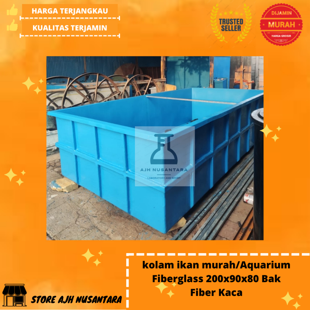 Bak Fiber Ikan Kolam 200x90x80