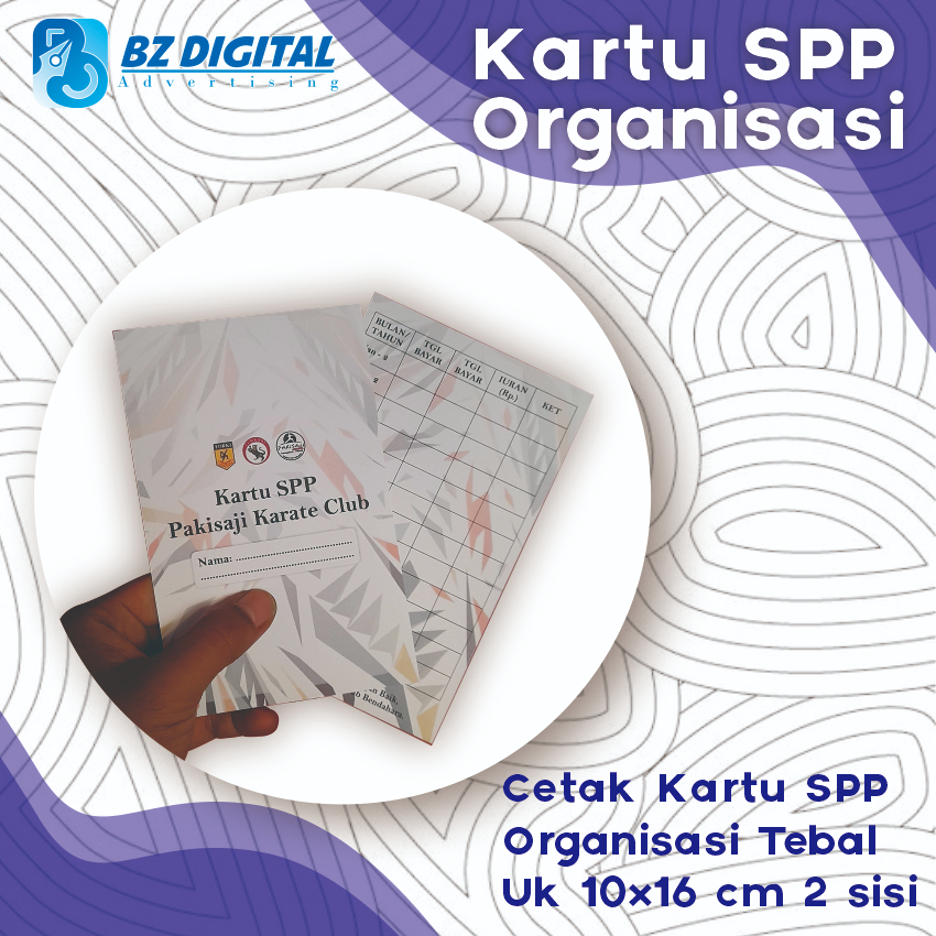 

Cetak Kartu SPP Organisasi Murah
