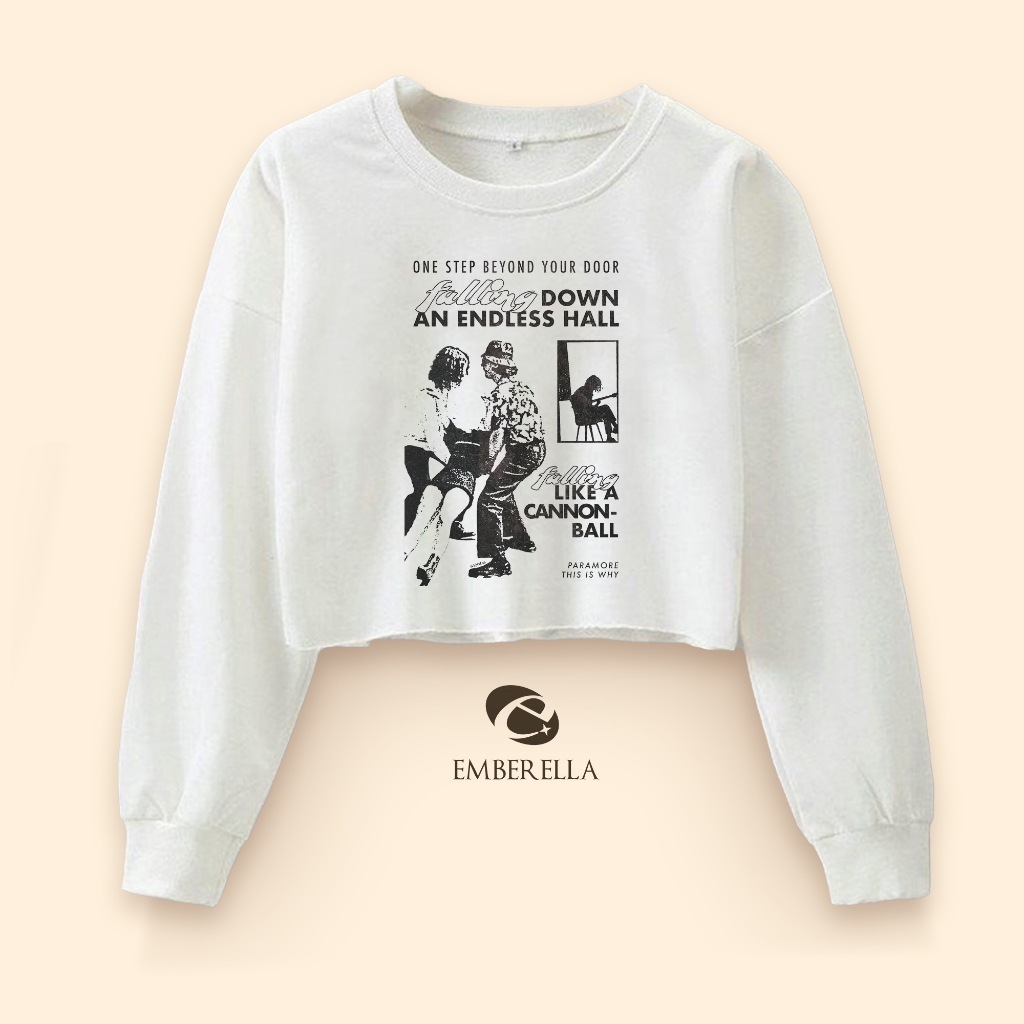 Paramore This Is Why Sweater Crop Crewneck Unfinished