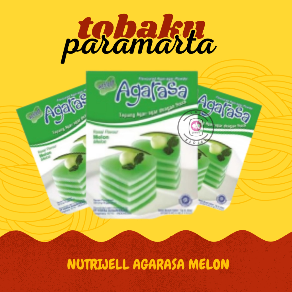 

BUBUK AGAR-AGAR PUDING NUTRIJELL AGARASA MELON 10 GRAM 1 BOX / NUTRIJELL AGARASA MELON