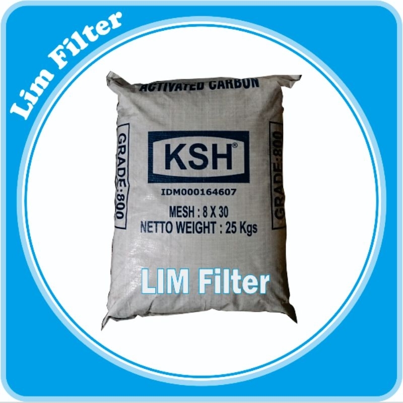 CARBON ACTIVE KSH IODINE 800 - 25KG PER ZAK