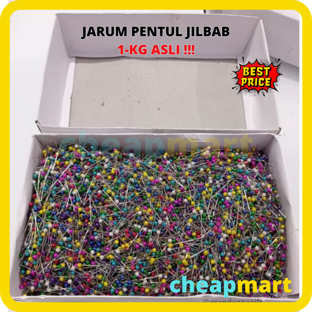 1kg asli  Jarum pentul haji kerudung jilbab
