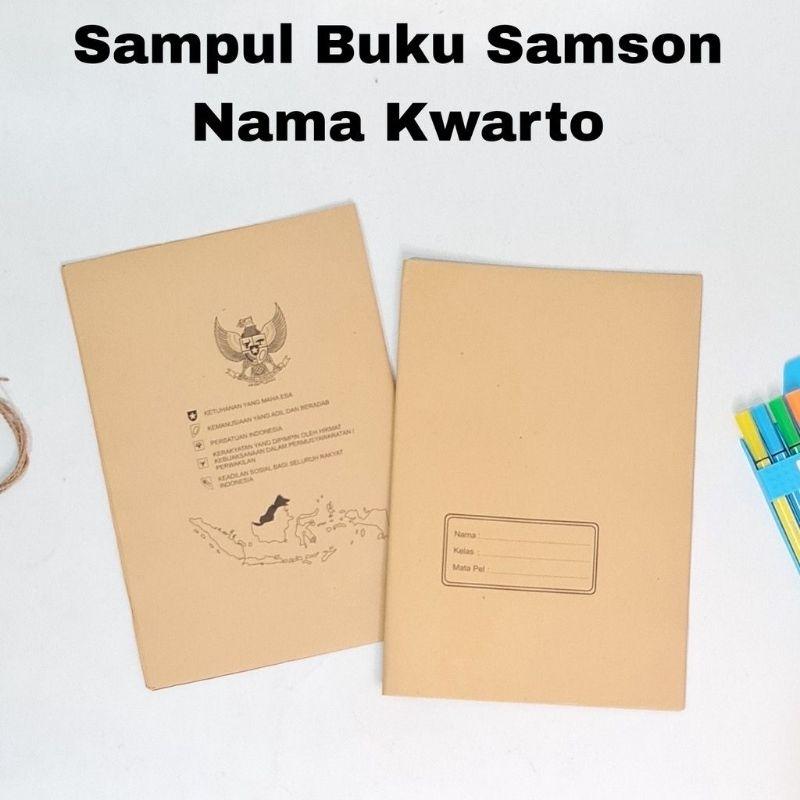 

Sampul Buku Coklat Kwarto / Sampul Buku Sekolah