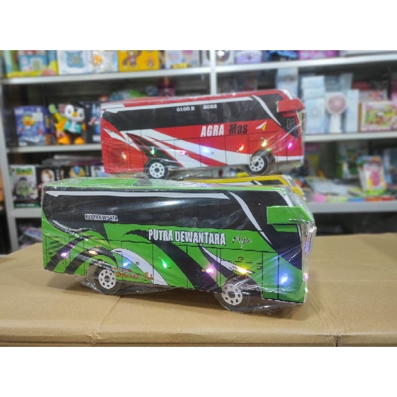 Mainan bis ukuran jumbo suara telolet mainan miniatur BUS Suara Telolet