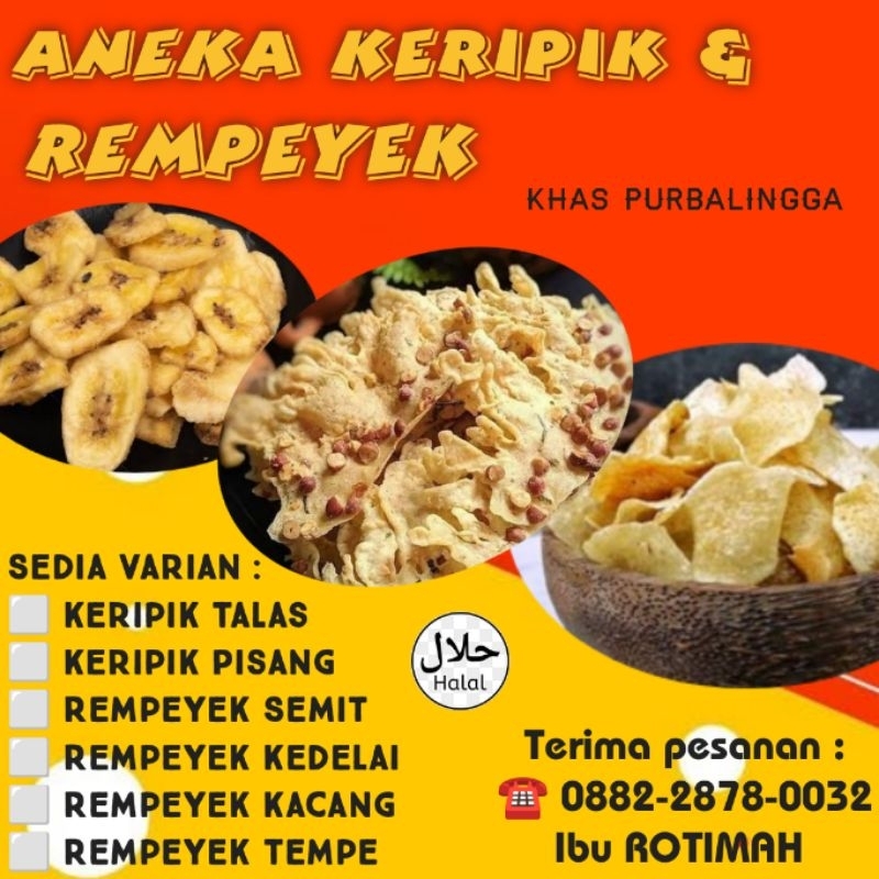 

ANEKA KERIPIK & REMPEYEK KHAS PURBALINGGA