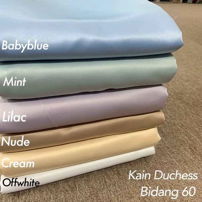 KAIN SATIN BRIDAL METERAN MINIMAL 1METER LEBAR 1,5M