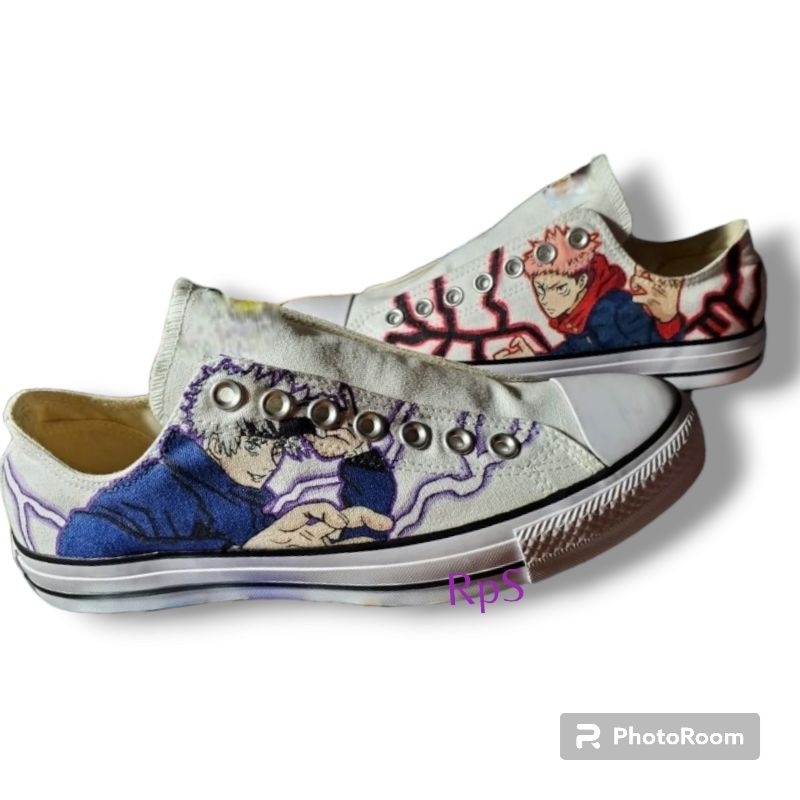 Sepatu Sneakers Custom Jujutsu Kaisen Gojo Itadori 07