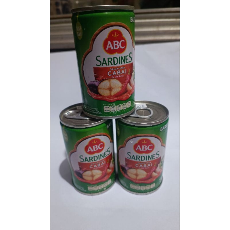 

ABC Sardines Cabai baru kaleng 155g