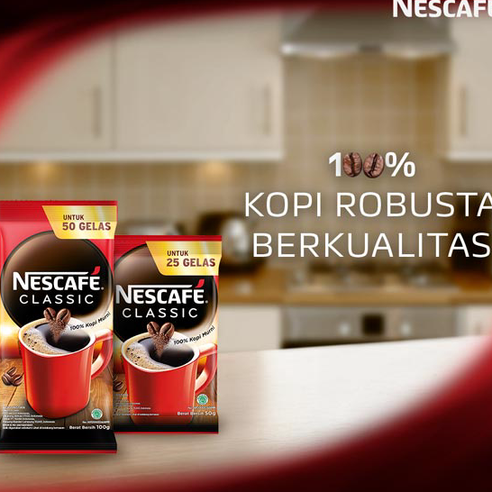 

Ready Stock NESCAFE CLASSIC Kopi Instan Sachet Bag 90gr