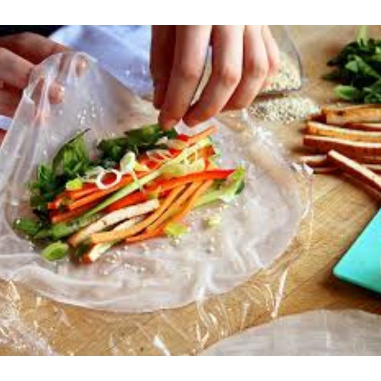 

Dijual Murah Rice Paper 10 dan 5 lembar diameter 22cm ricepaper salad kulit lumpia murah halal topoki rice paper murah kulit salad vietnam