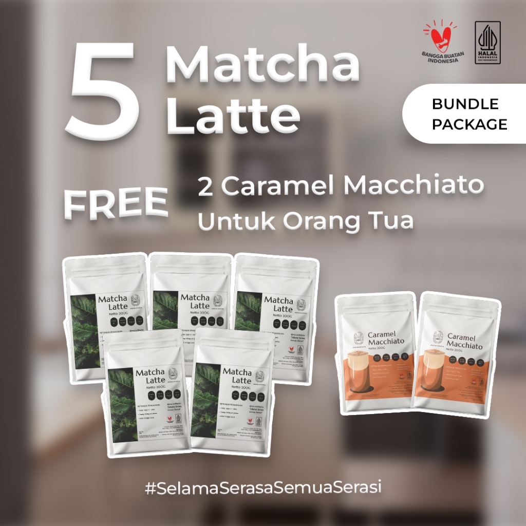 

5 Matcha Latte + 2 Caramel Macchiato