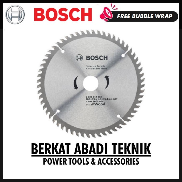 BOSCH Circular Saw Blade 7 x 60T Mata Gergaji Circle Potong Kayu Eco For Wood