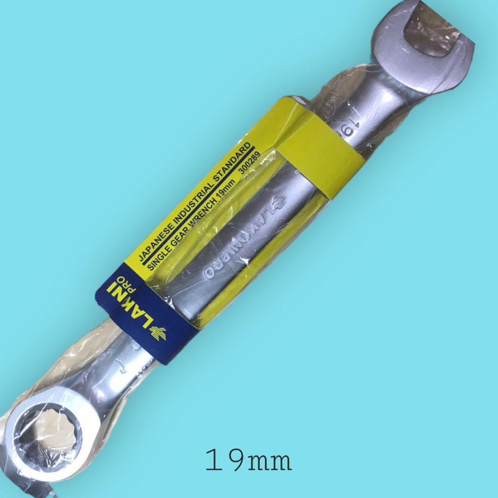 Lakoni Kunci Ring Pas Panjang Ratchet 19 mm