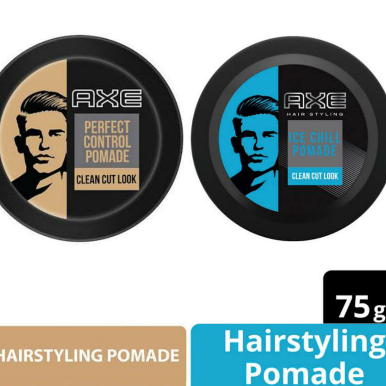 BerkualitasL1x1W AXE Hair Styling Pomade Perfect Control [75 g] High Hold Matte Wax Messy Look/ Ice 