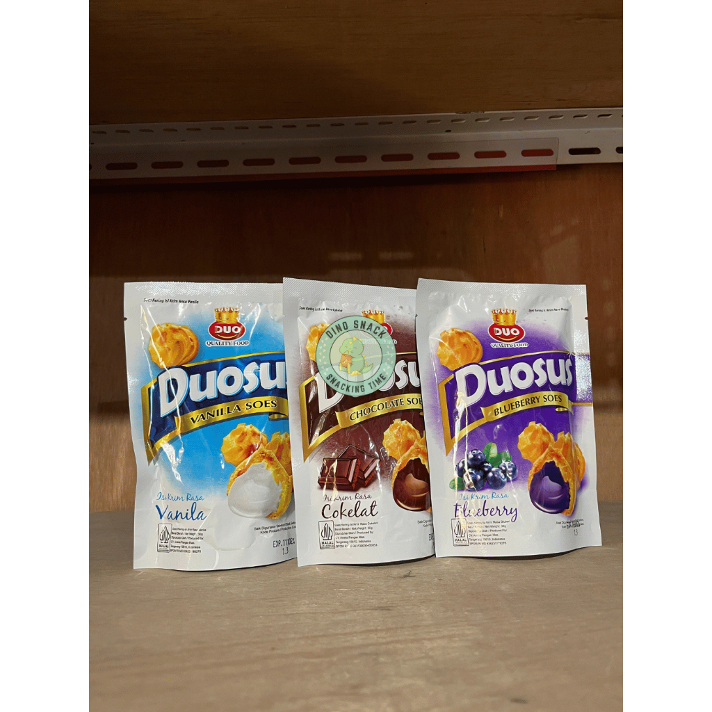 

DuoSus Kue Soes Kering Rasa Cokelat / Blueberry (1 Dus Isi 30 Pcs)