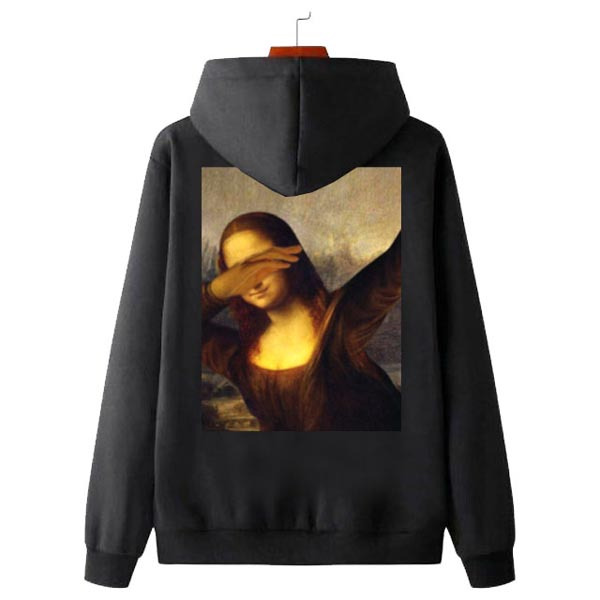 Jaket Hoodie Monalisa Dab Hoodie Sweater Bahan Cotton Fleece