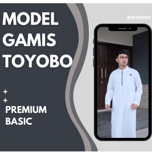JUBAH GAMIS PRIA TOYOBO PREMIUM BAHAN TOYOBO PREMIUM