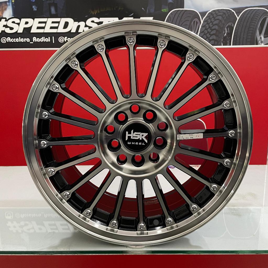 Velg hsr jari jari ring 17 lebar 75 et 42 hitam polish new xenia