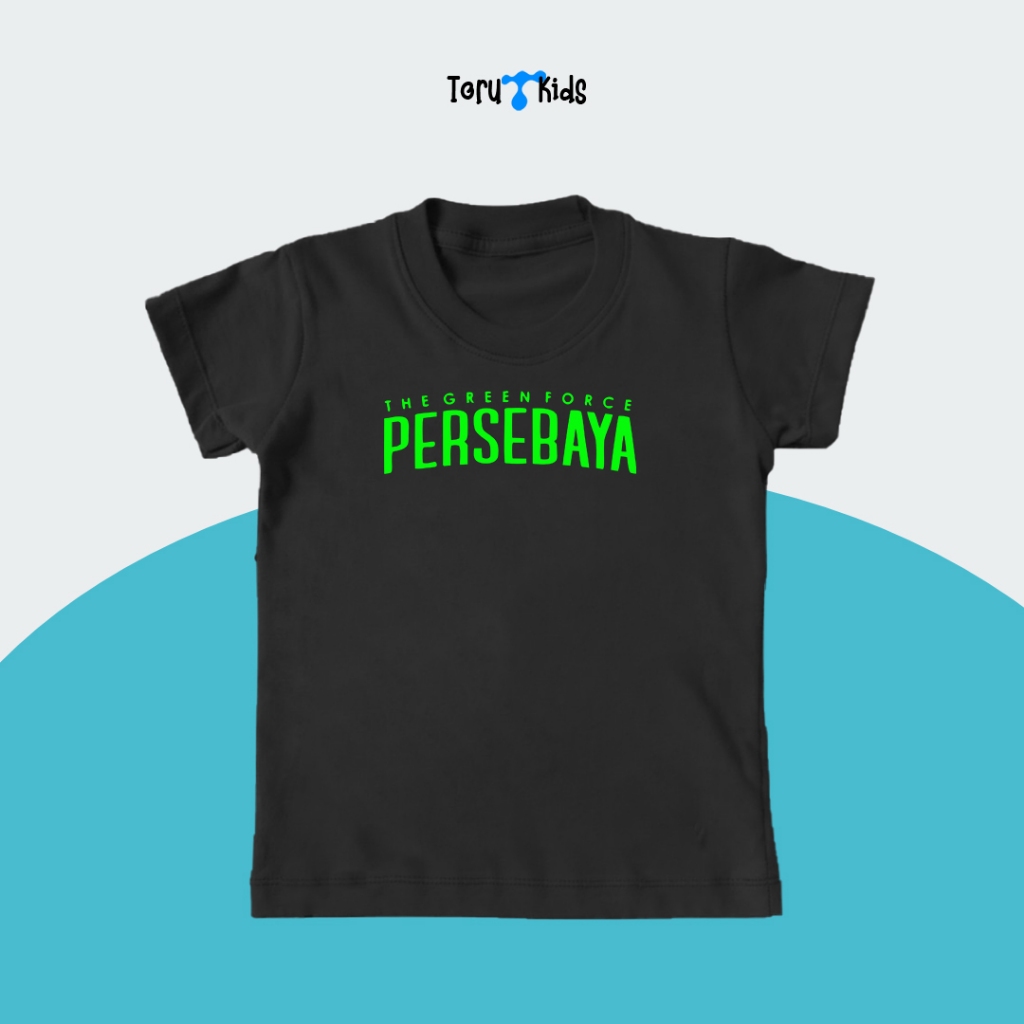 Kaos Anak Persebaya GreenForce 1-6 Tahun Kaos Anak Distro Sablon Depan / Baju Anak Distro / Atasan A