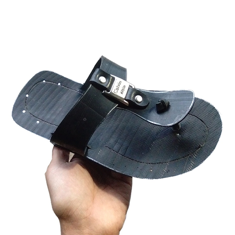 Sandal karet ban mobil model kancing 3