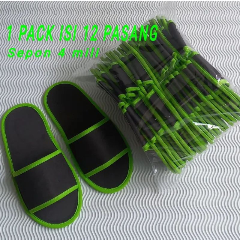 Slippers /sandal Hotel/ sandal klinik/sandal lantai/sandal Rumah/ spon 4ml polos 1 LUSIN