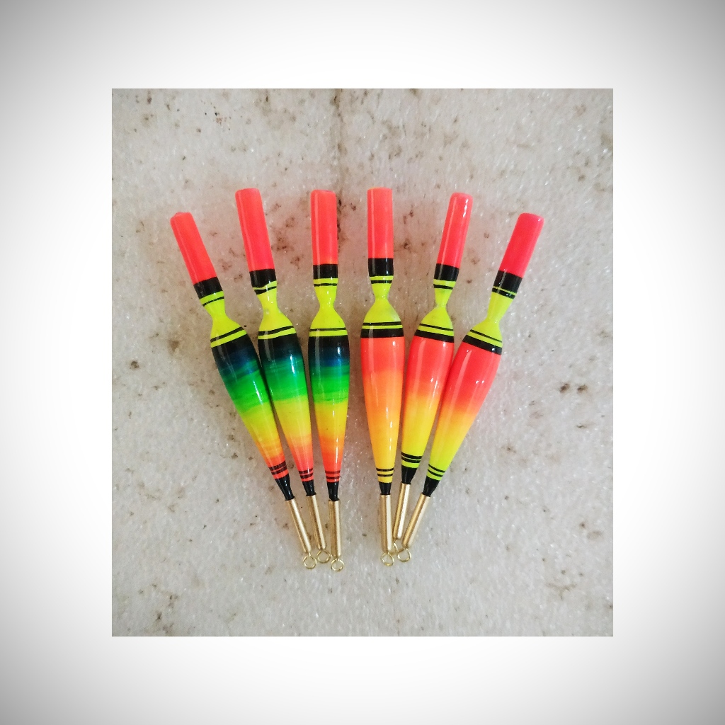 Pelampung pancing starled anti badai bodi kayu ramping panjang 7cm