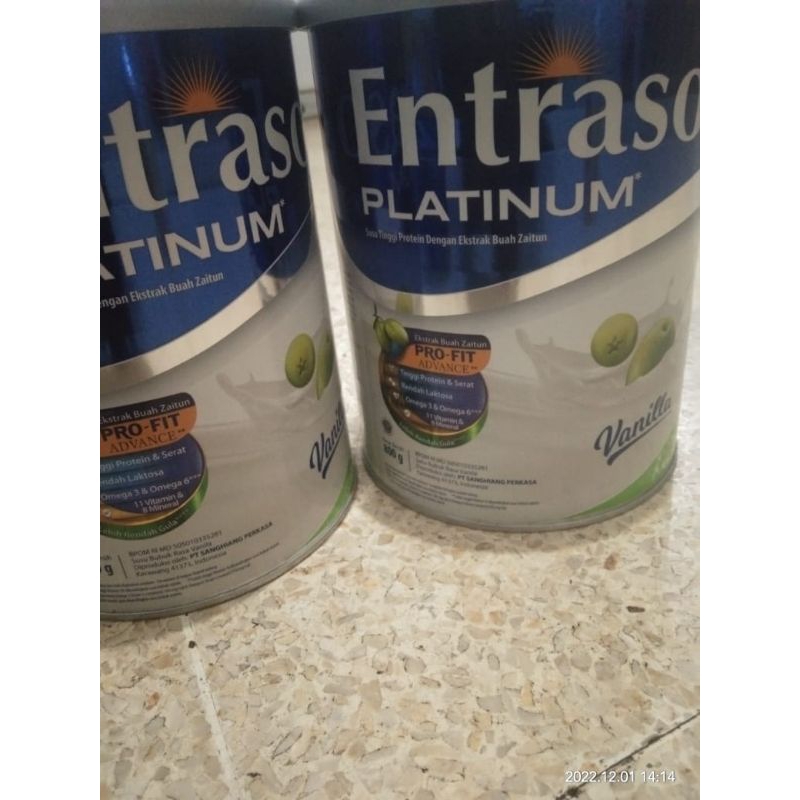 

Entrasol platinum 800gr vanilla exp .2025