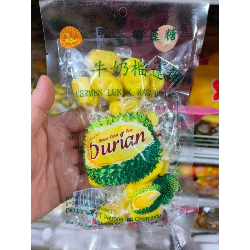 

Chen Liang Ji Permen Lunak Rasa Durian /Musang King Durian Candy 120gr