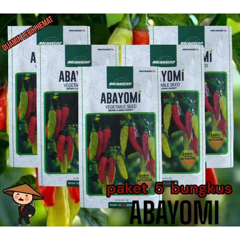 (ISI 5 PCS) Benih cabai rawit ABAYOMI - PAKET BENIH CABE RAWIT ABAYOMI ISI 5 PCS/BUNGKUS