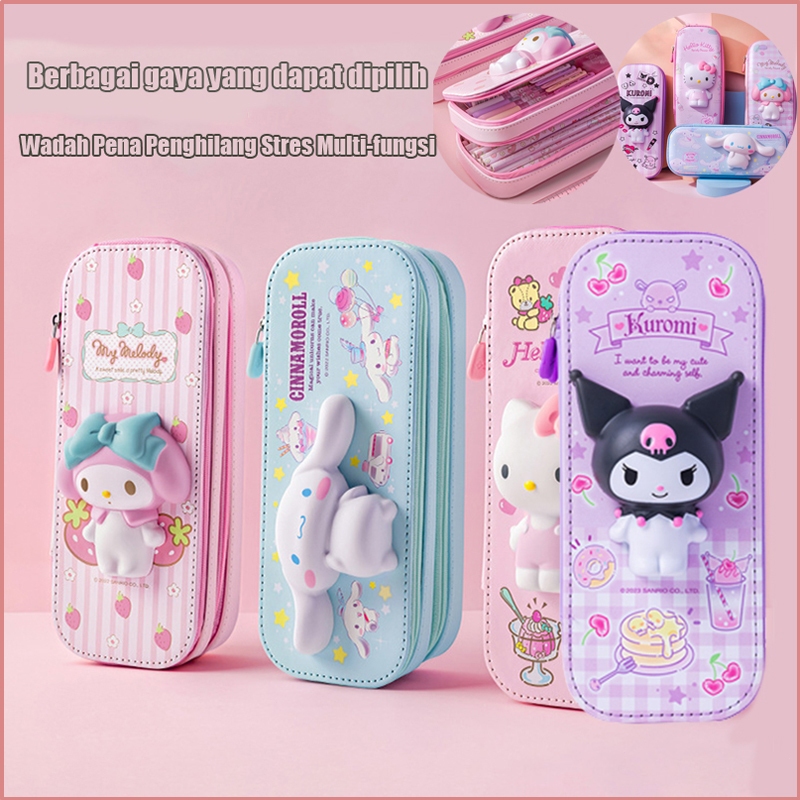 

Tersedia dalam 8 warna Casing Pena Dekompresi Multi-fungsi Kantong Pensil Lucu Berkapasitas Besar Tempat Pensil Squishy Dua Susun Pen Holder Squishy Double Decker