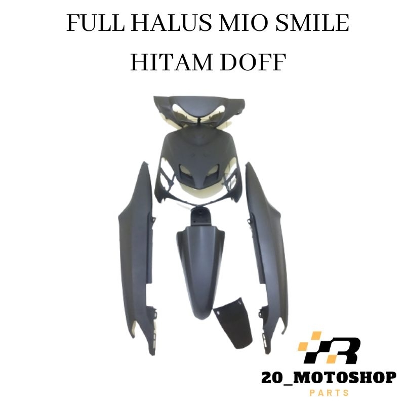 Cover Body Bodi Halus Mio Sporty Mio Smile warna Hitam Doff