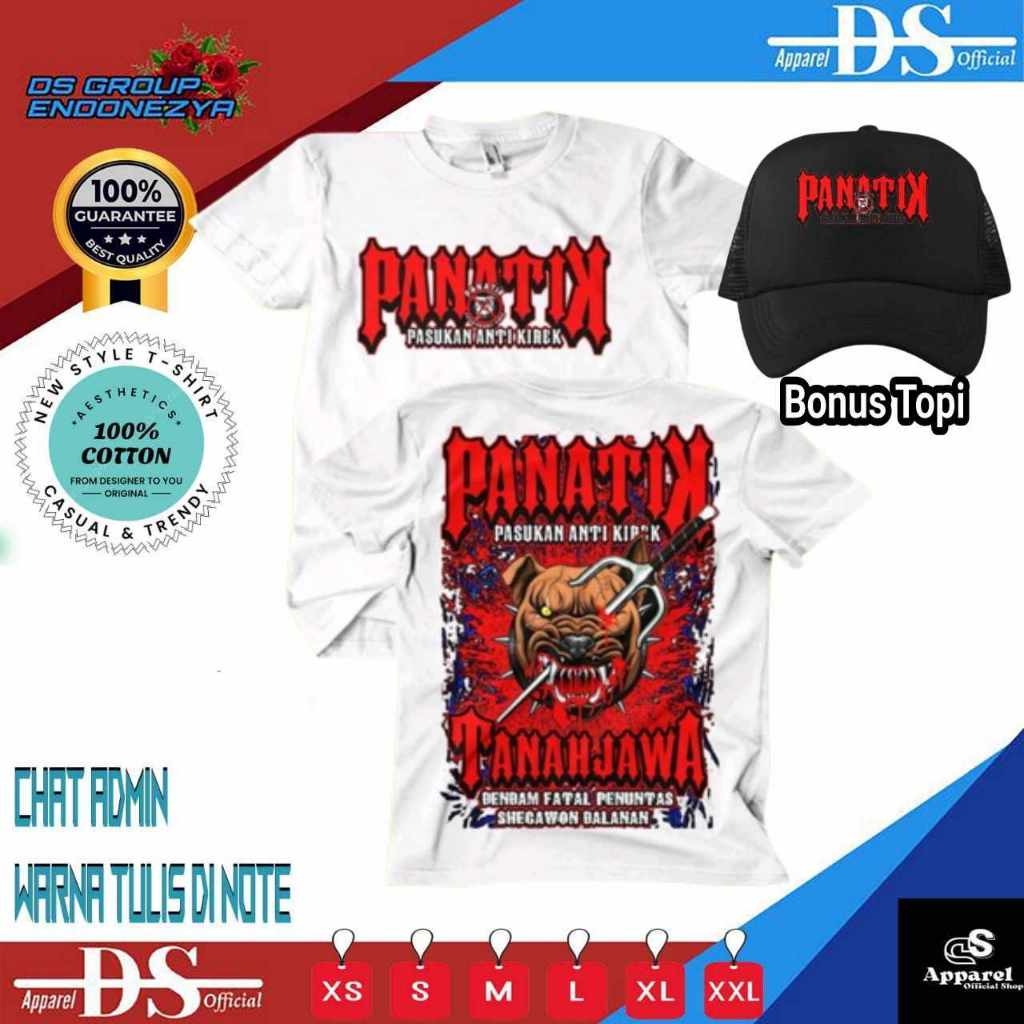KAOS BAJU PRIA PANATIK PASUKAN ANTI KIREK TANAH JAWA (READY LENGAN PENDEK DAN PANJANG)