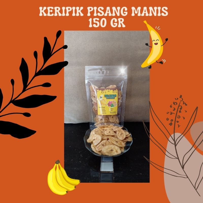 

Keripik Pisang Manis Renyah 150 gram