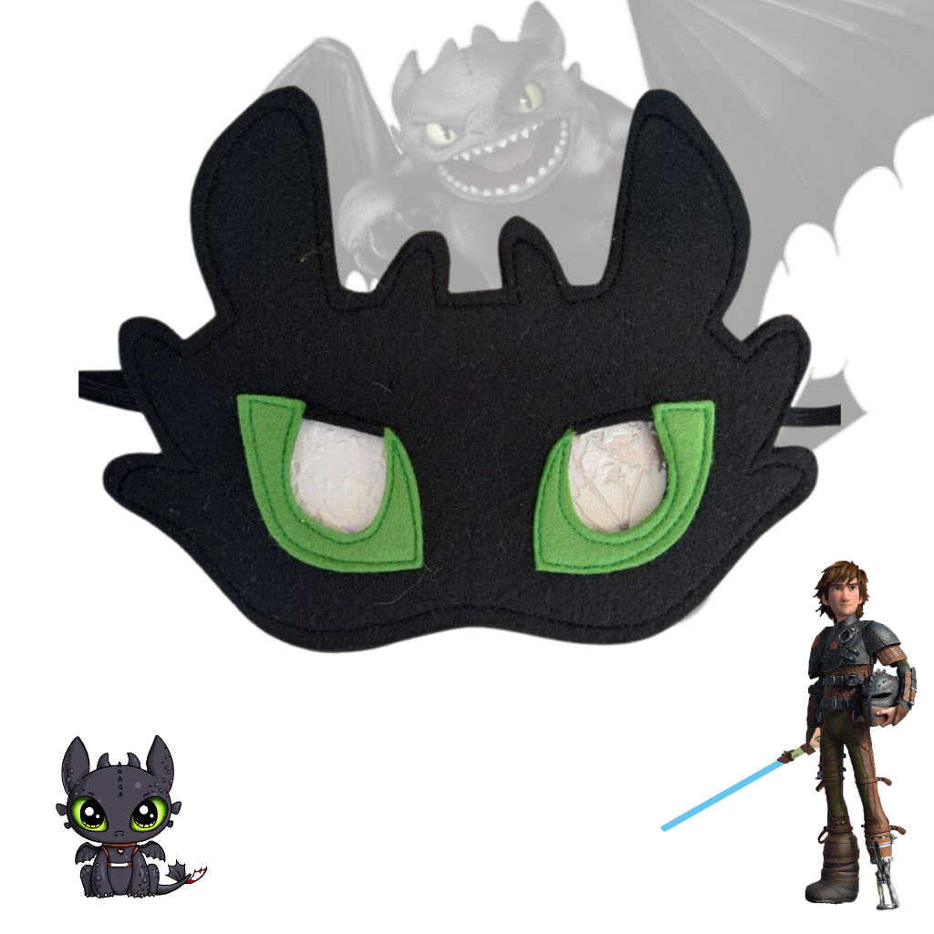 Cosplay Mask Toothles DragoonTopeng Flanel